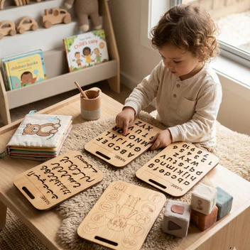 Wooden Learning Boards (Pack Of 3)