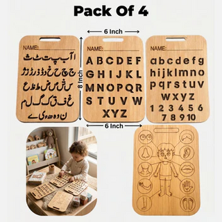 Wooden Learning Boards (Pack Of 3)